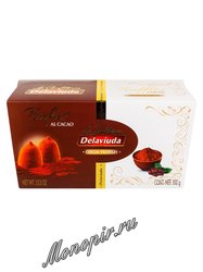 Delaviuda Шоколадные конфеты трюфели с какао 100 г