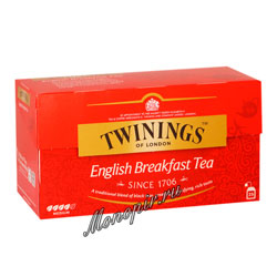 Чай Twinings English Breakfast Tea (25 пакетиков)