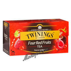 Чай Twinings 4 красные ягоды (25 пакетиков)