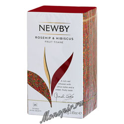 Чай пакетированный Newby Шиповник и гибискус 25 шт
