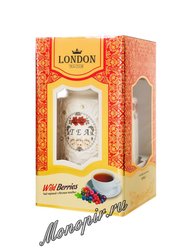 Lоndon Tea Club Черный чай Лесные ягоды 100 г в фарфоровой чайнице