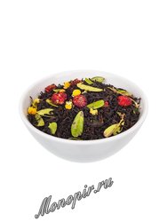 Чай Черный Лесная земляника ароматизированный  (W-046)
