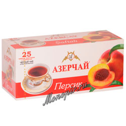 Чай Азерчай Персик черный (25 пак)