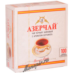 Чай Азерчай Бергамот черный (100 пак.)