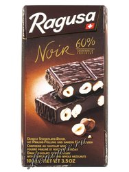 Ragusa Noir Горький шоколад с орехами 100 г