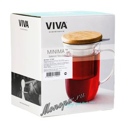 VIVA Minima Чайная кружка с ситечком 0,5 л (V71400) Прозрачный