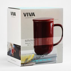 VIVA Minima Чайная кружка с ситечком 0,5 л (V77540) Бордовый