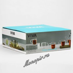 VIVA Classic Термокружка (комлект 4шт) 0,1 л (V75000) Прозрачный