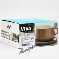 VIVA Ella Чайная чашка с блюдцем 0,3 л (V79748) Серый