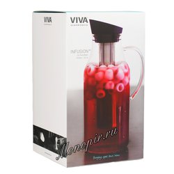 VIVA Infusion Графин с ситечком для чая 1.8 л (V71901) Прозрачный