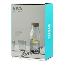 VIVA Cristian Графин с двумя стаканами (V76300) Прозрачный