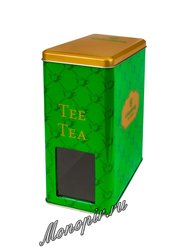 Банка Gutenberg для хранения чая с окошком зеленого цвета на 1 кг