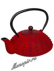 Чайник чугунный красный/черный 800 мл (SLJ-355)