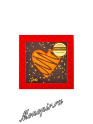 Шоколадное изделие Chokodelika Сердце в шоколаде с апельсином 90 г