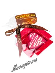 Шоколад белый Chokodelika Сердце малиновое 30 г