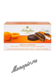 Anthon Berg Шоколадные конфеты с марципаном абрикос в бренде 220 г