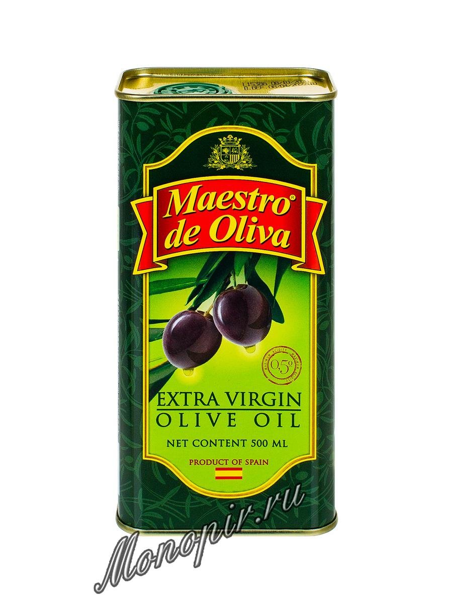 Масло оливковое Maestro De Oliva Extra Virgin 0,5 л ж.б