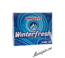 Жевательная резинка Wrigleys Winterfresh Зимняя свежесть