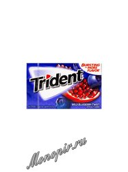 Жевательная резинка Trident Wild Blueberry Черника, гранат