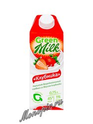 Растительный напиток Грин Милк Клубника 0,75л