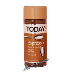Кофе Today растворимый Espresso 95 гр (ст.б.)
