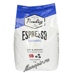 Кофе Paulig Espresso Favorito в зёрнах 1кг