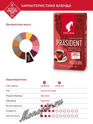 Кофе Julius Meinl молотый President 220 гр