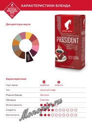 Кофе Julius Meinl молотый President 500 гр