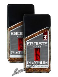 Кофе Egoiste Platinum растворимый 100 г набор из 2 шт