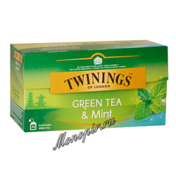 Чай Twinings зеленый  с мятой (25 пакетиков)