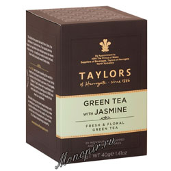 Чай пакетированный Taylors of Harrogate Green Jasmine / Зеленый чай с цветками жасмина 20 шт