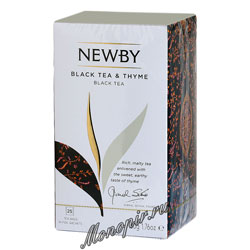Чай Newby Черный чай с чабрецом 25 шт