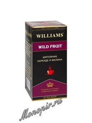 Чай Williams Wild Fruit Фруктовый напиток шиповник, каркаде, малина в пакетиках 25 шт * 2 г