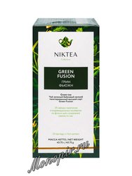 Чай Niktea Green Fusion зеленый в пакетиках 25 шт