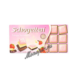 Шоколад Schogetten Trilogia Strawberry 100 гр