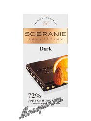 Шоколад Sobranie Горький апельсин с миндалем 90 гр