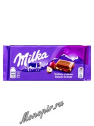 Шоколад Milka Raisins hazelnuts 270 гр