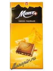 Munz Молочный шоколад с карамелью фундуком и солью 100 г