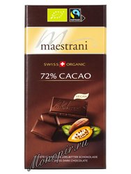 Maestrani Горький шоколад 72% 80 г