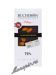 Bucheron Village Горький шоколад 72% с миндалем 100 г