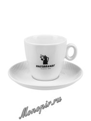 Чашка Hausbrandt капучино (черная надпись)