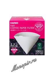 Hario Фильтры бумажные для воронок 100 шт