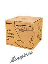 Hario Воронка Керамическая  для приготовления кофе, 4 порции Тиффани (3VDC-02-TQ-UEX)