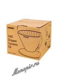 Hario Воронка Керамическая для приготовления кофе, 4 порции Индиго (VDC-02-IBU-UEX)