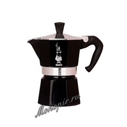 Гейзерная кофеварка Bialetti Moka Expresso на 3 порции 120 мл черная