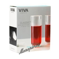 VIVA Classic Термобокал (комлект 2шт) 0,33 л (V37000) Прозрачный