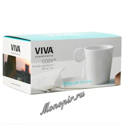 VIVA Cosy (Jaimi) Чайная кружка (комлект 2шт) 0, 2л (V80002) Белый