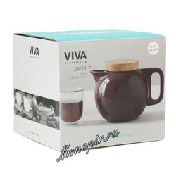 VIVA Jaimi Чайник заварочный с ситечком 0.65 л (V78602) Белый