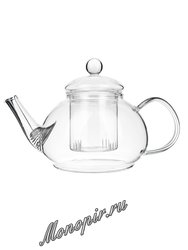 Чайник стеклянный Одуванчик с колбой и пружинкой 800 мл