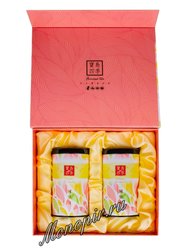 Коробка подарочная в подарочном пакете + 2 банки розовые (box-013)